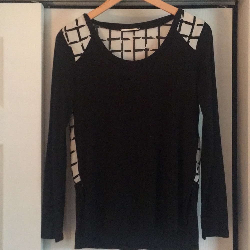 Dark grey long sleeve top